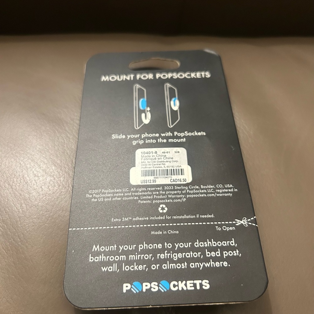 PopSocket Black Phone Mount - Picture 9 of 9